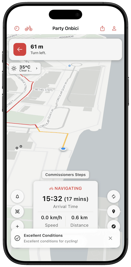 Turn-by-turn route guidance